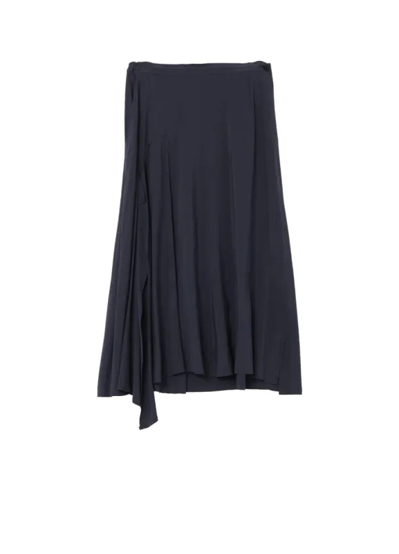 HARD TWISTED GABARDINE RIGHT SIDE SLIT FLARE SKIRT sold by Yohji Yamamoto