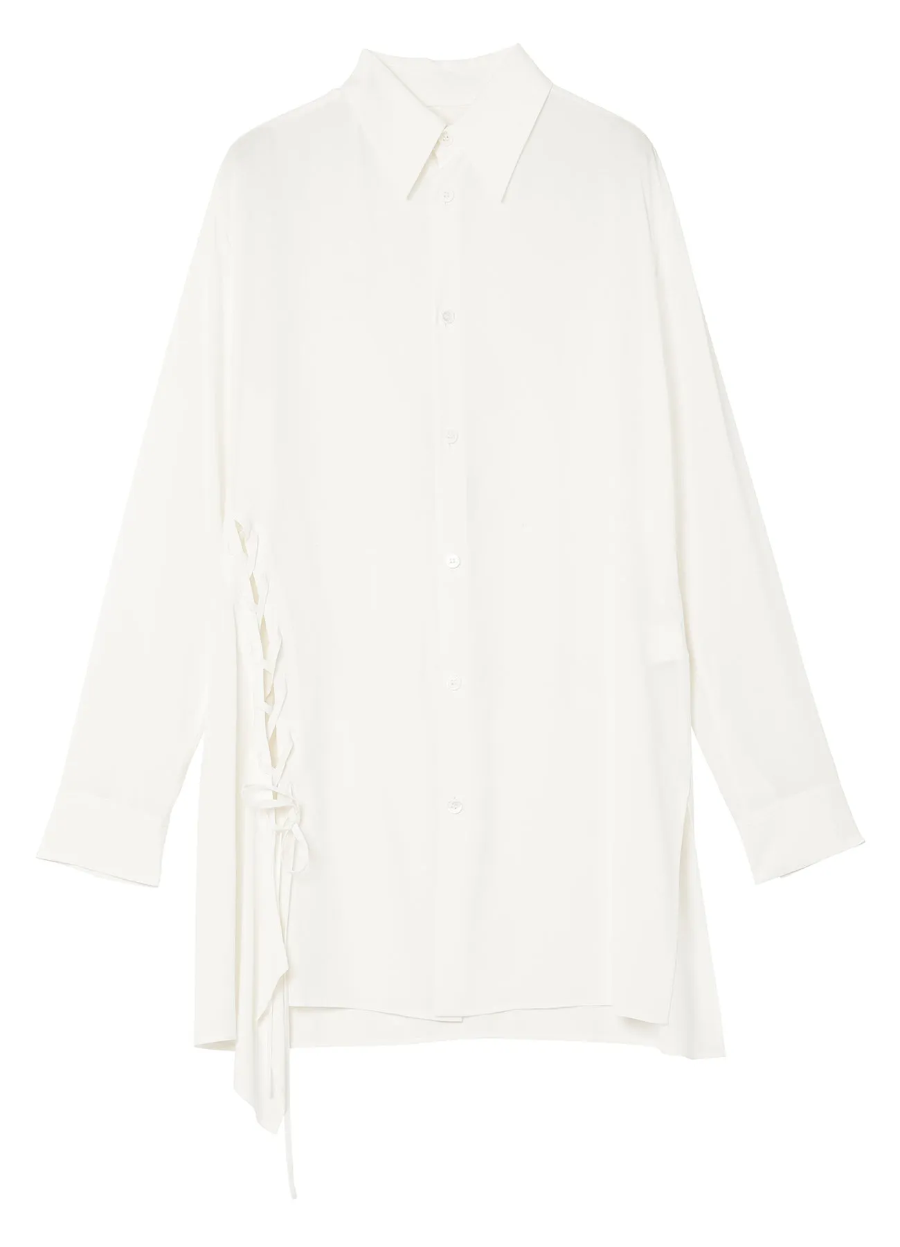 80/2 RAYON/BROAD LACE UP BLOUSE sold by Yohji Yamamoto product image thumbnail 2