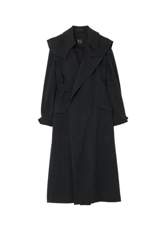 STRETCH FLANNEL TRENCH COAT made by Yohji Yamamoto