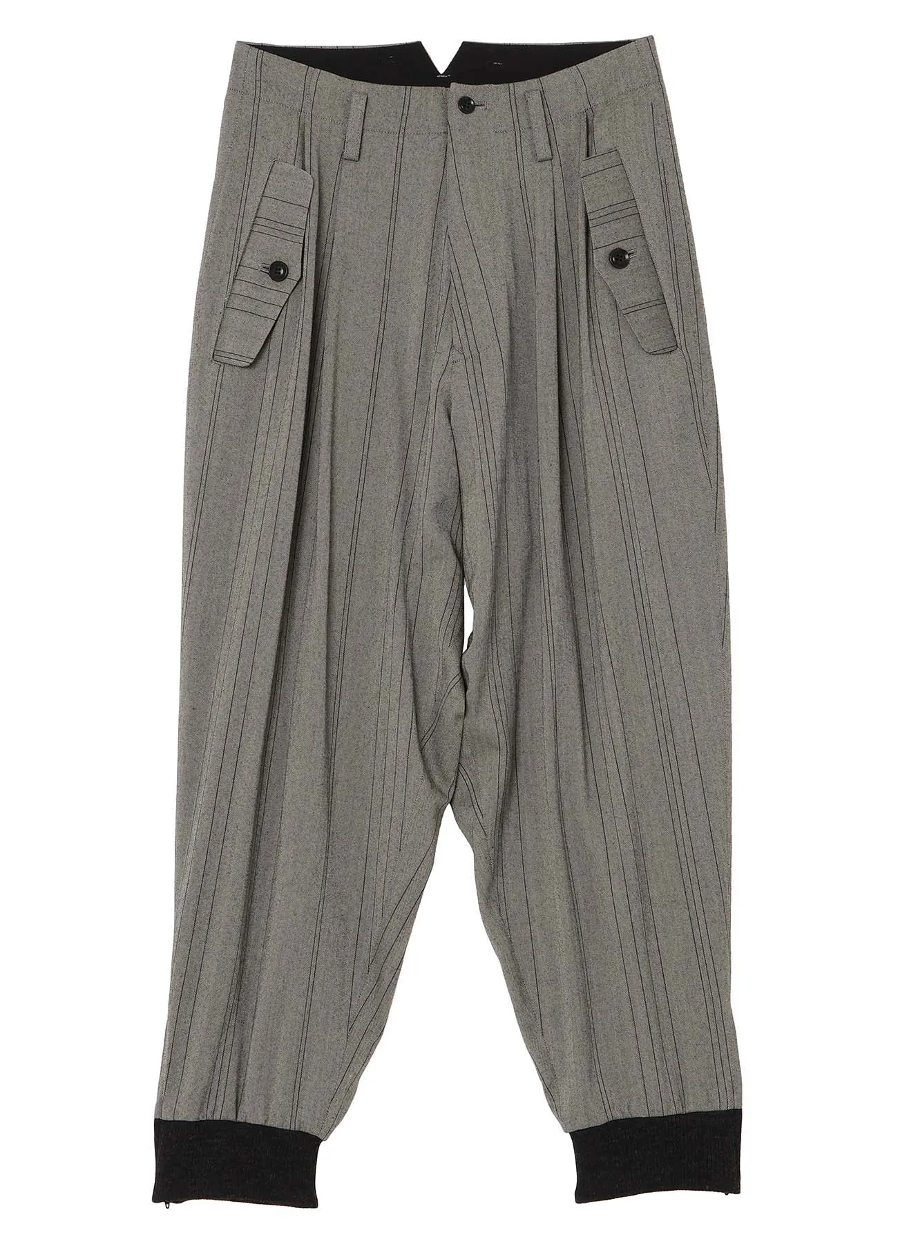 W/RY RANDOM HERRINGBONE RIB SLEEVE PANTS sold by Yohji Yamamoto product image thumbnail 2