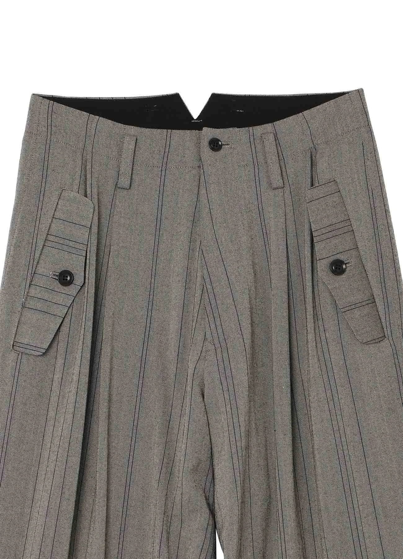W/RY RANDOM HERRINGBONE RIB SLEEVE PANTS sold by Yohji Yamamoto product image thumbnail 4