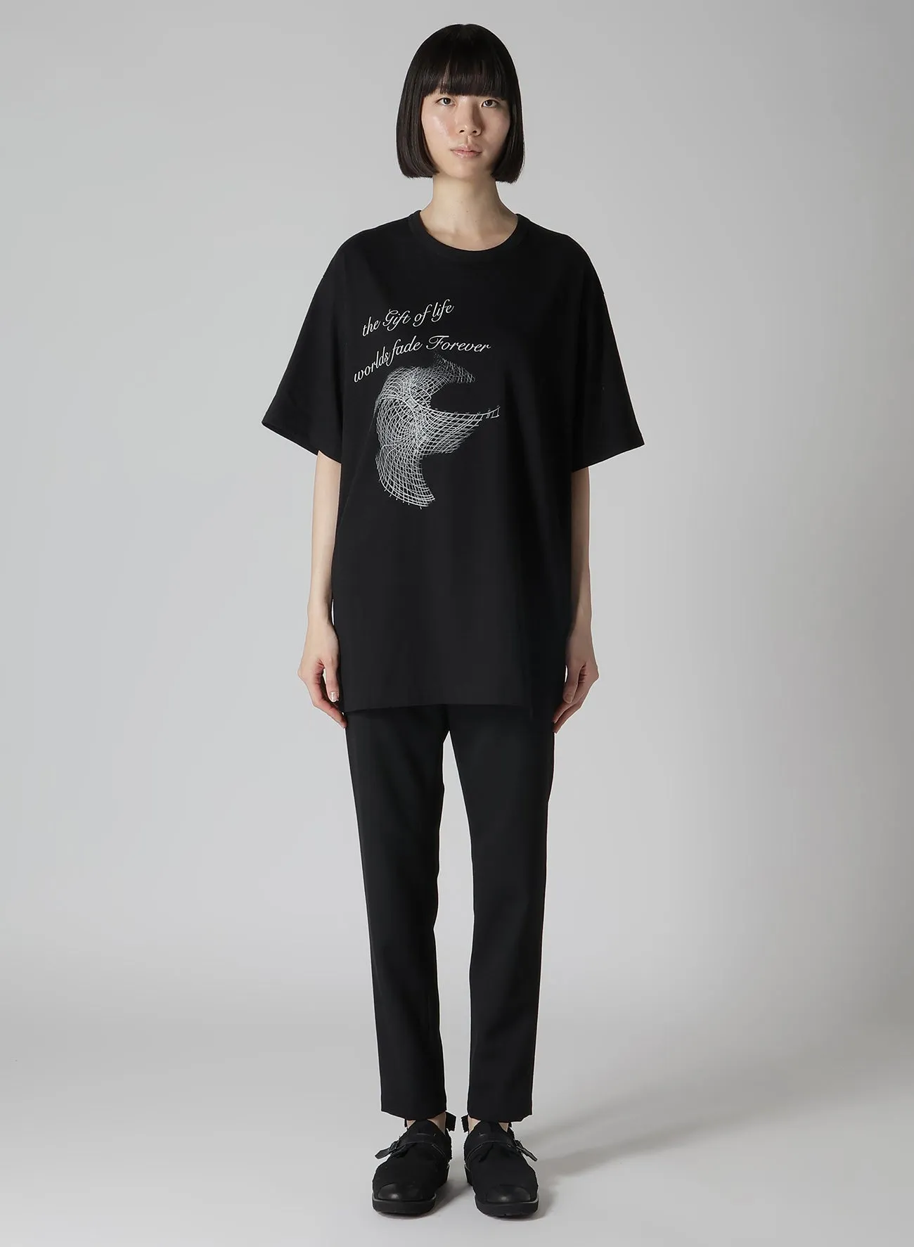 PIGMENT PT COMBED JERSEY MESSAGE PT SHORT SLV T sold by Yohji Yamamoto product image thumbnail 3