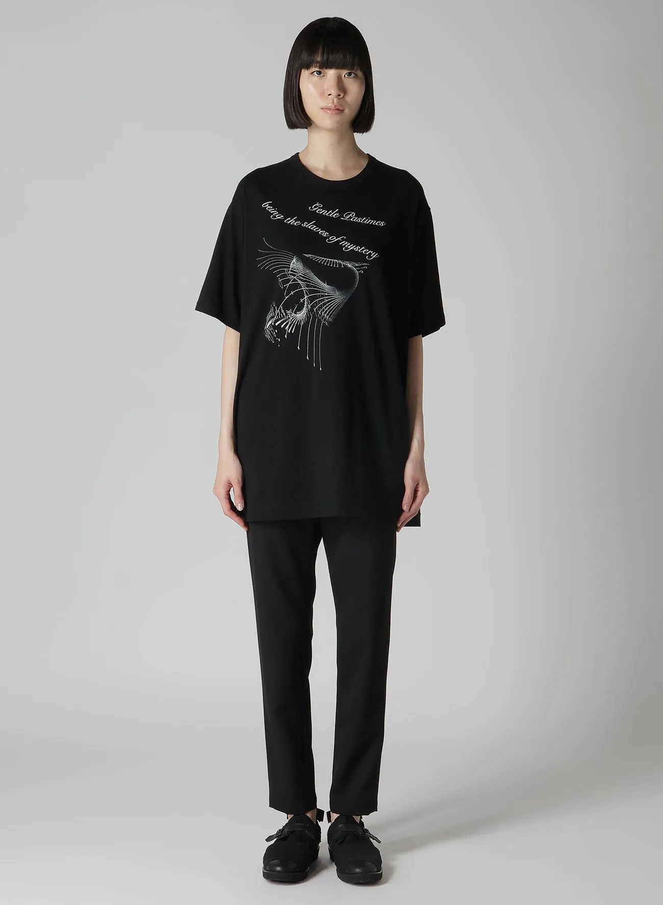 PIGMENT PT COMBED JERSEY MESSAGE PT SHORT SLV T sold by Yohji Yamamoto product image thumbnail 3