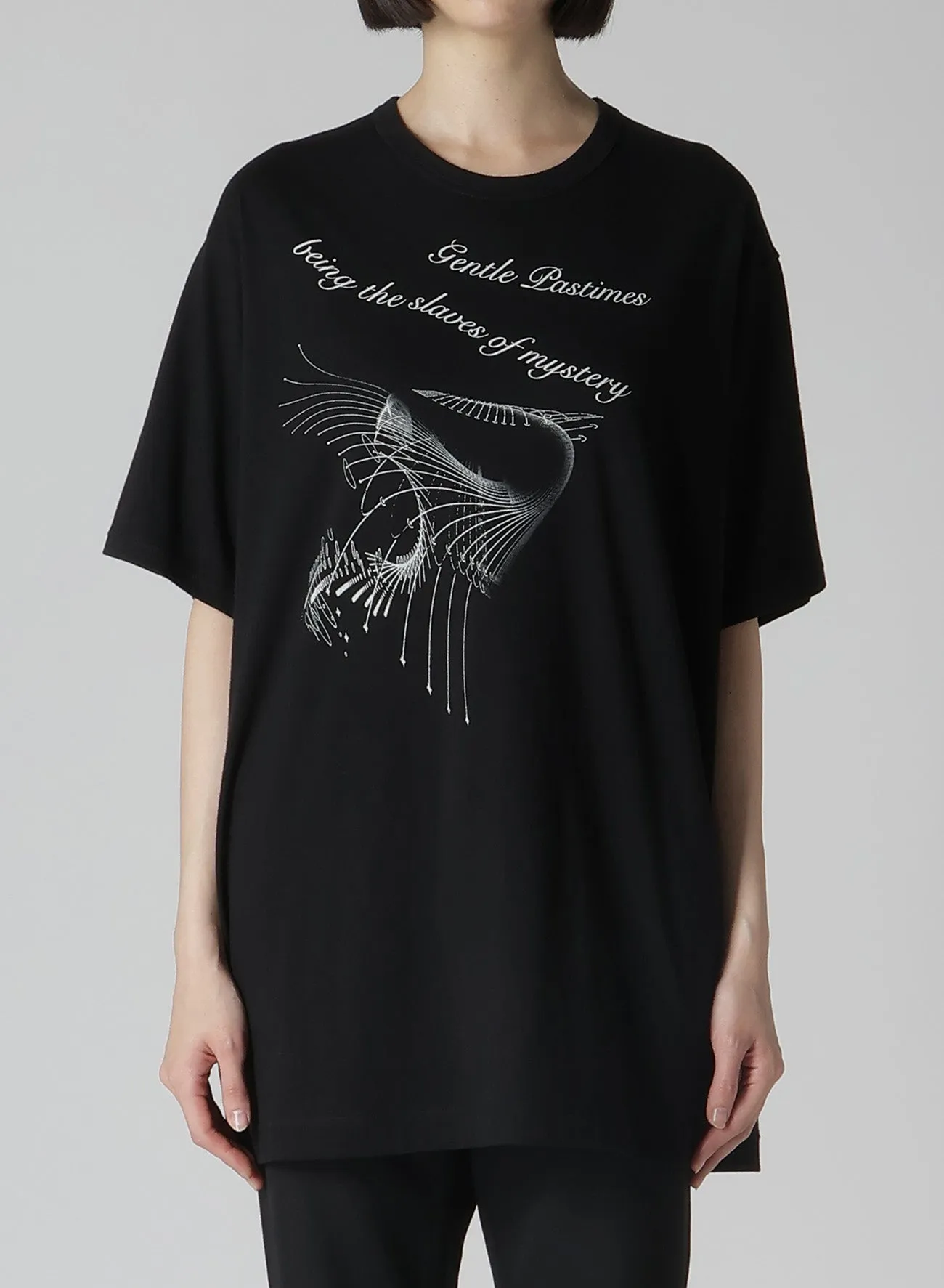 PIGMENT PT COMBED JERSEY MESSAGE PT SHORT SLV T sold by Yohji Yamamoto product image thumbnail 2