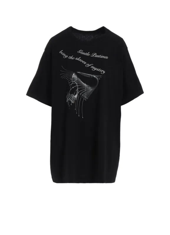 PIGMENT PT COMBED JERSEY MESSAGE PT SHORT SLV T sold by Yohji Yamamoto