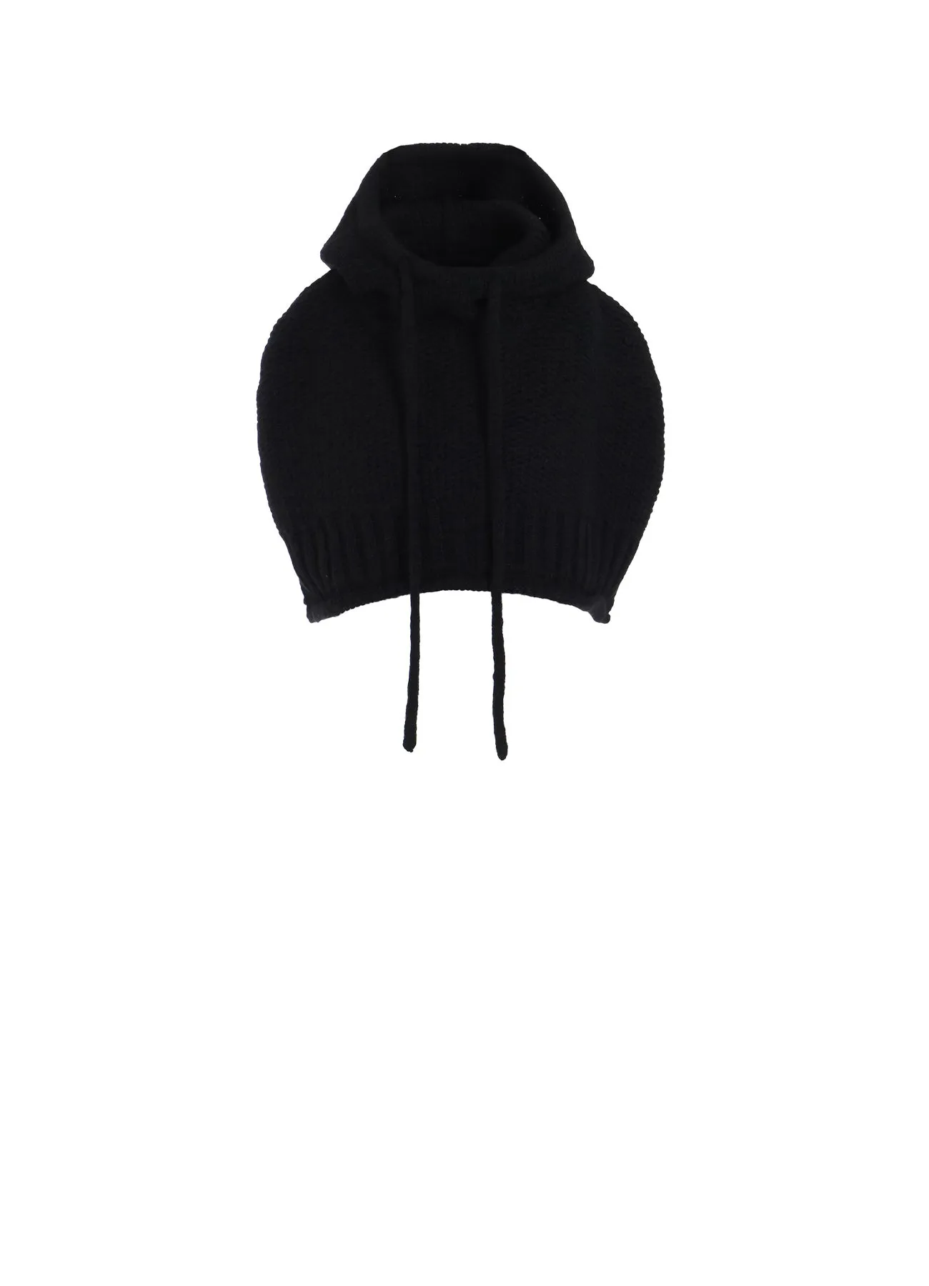 KNIT HOODED WARMER sold by Yohji Yamamoto