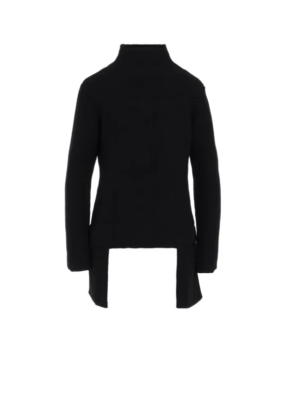 BACKSIDE KNIT POCKET DETAIL HIGH NECK PO sold by Yohji Yamamoto
