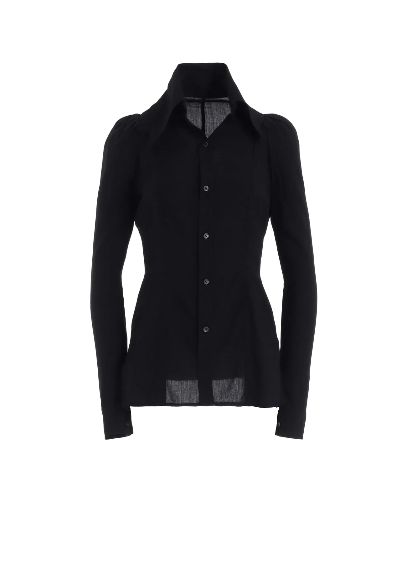 CELLULOSE POPLIN PUFF SLV SLIM FIT BLOUSE sold by Yohji Yamamoto
