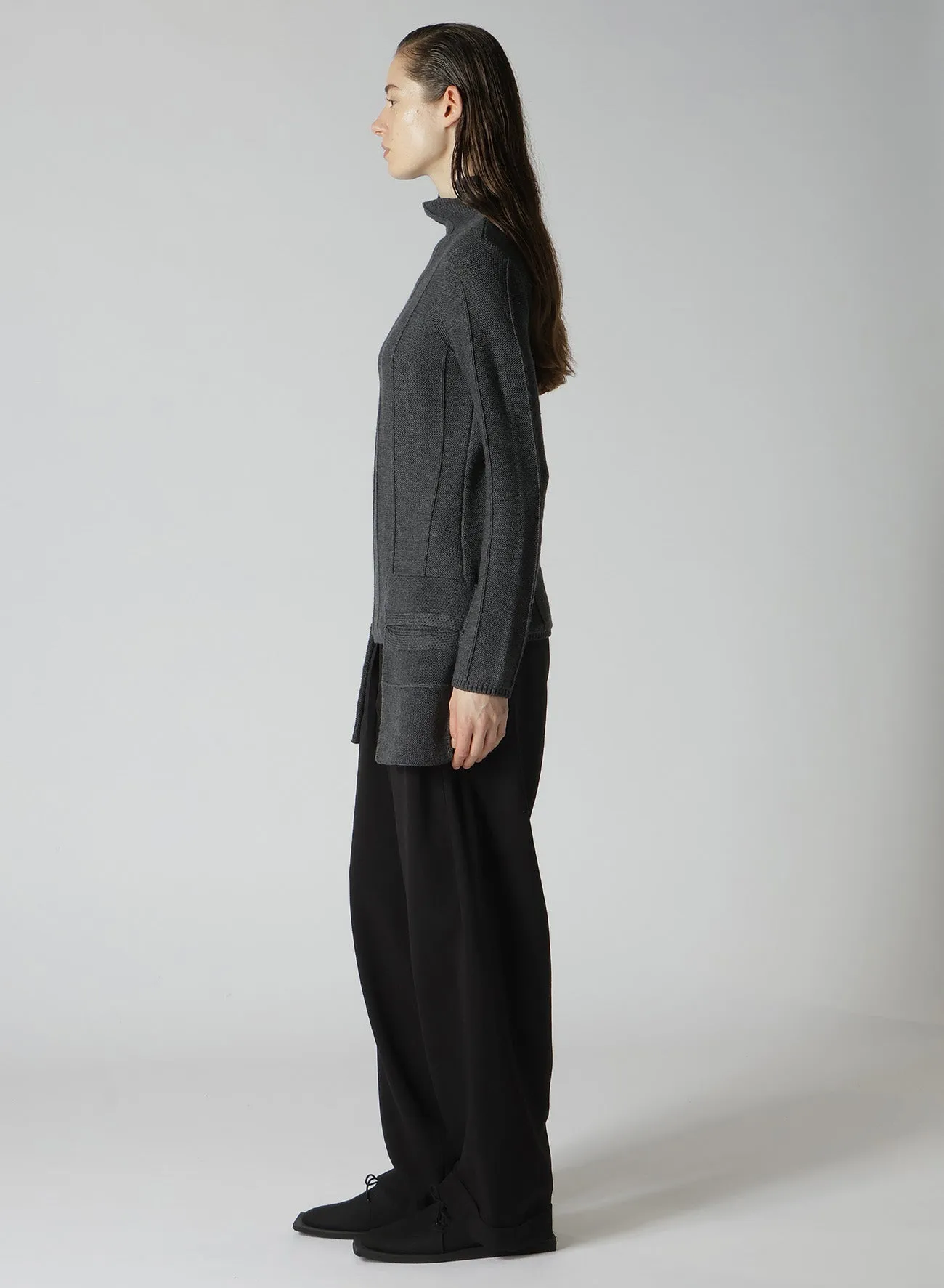 BACKSIDE KNIT POCKET DETAIL HIGH NECK PO sold by Yohji Yamamoto product image thumbnail 4