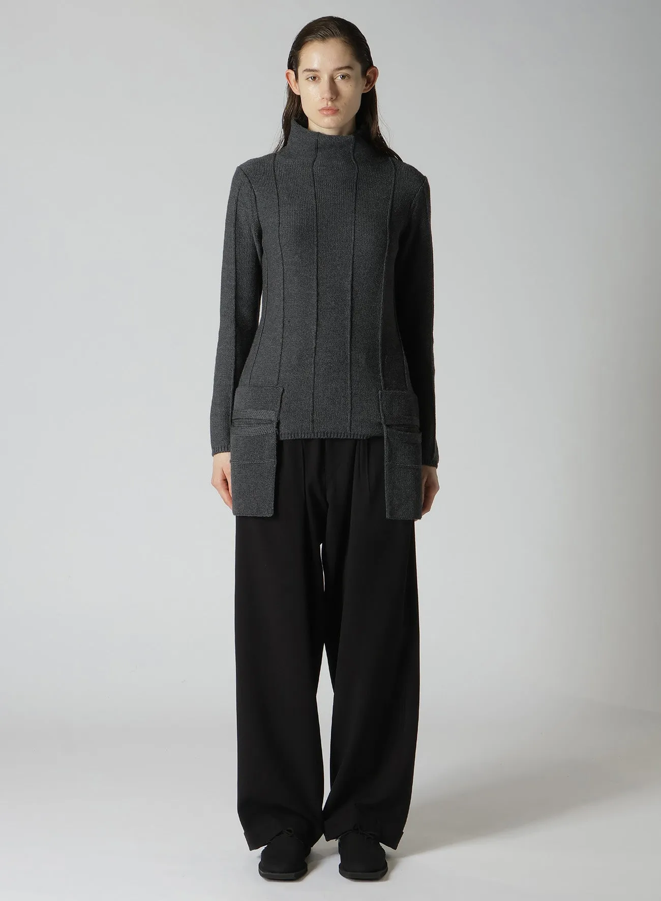 BACKSIDE KNIT POCKET DETAIL HIGH NECK PO sold by Yohji Yamamoto product image thumbnail 3