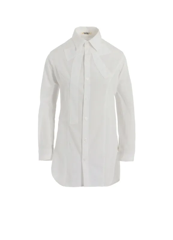 COTTON BROAD R-RIBBON BLOUSE made by Yohji Yamamoto