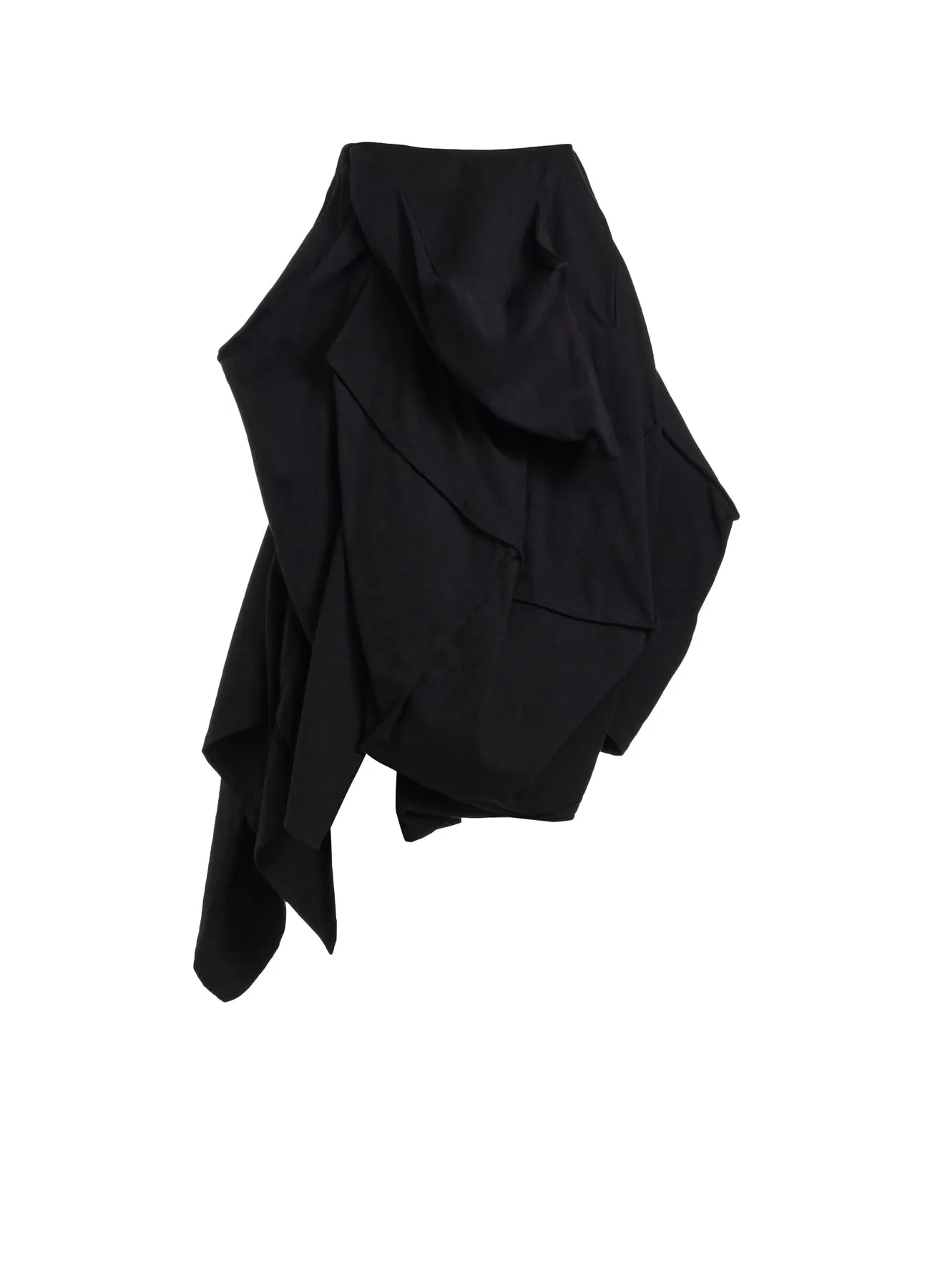 C/HEMP BACKSIDE UNIFORM TWILL L BOX DETAIL SKIRT A sold by Yohji Yamamoto