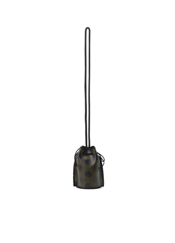 COW LEATHER DRAW STRING BAG sold by Yohji Yamamoto