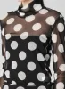 POLKA DOTS TULLE HIGH NECK T sold by Yohji Yamamoto