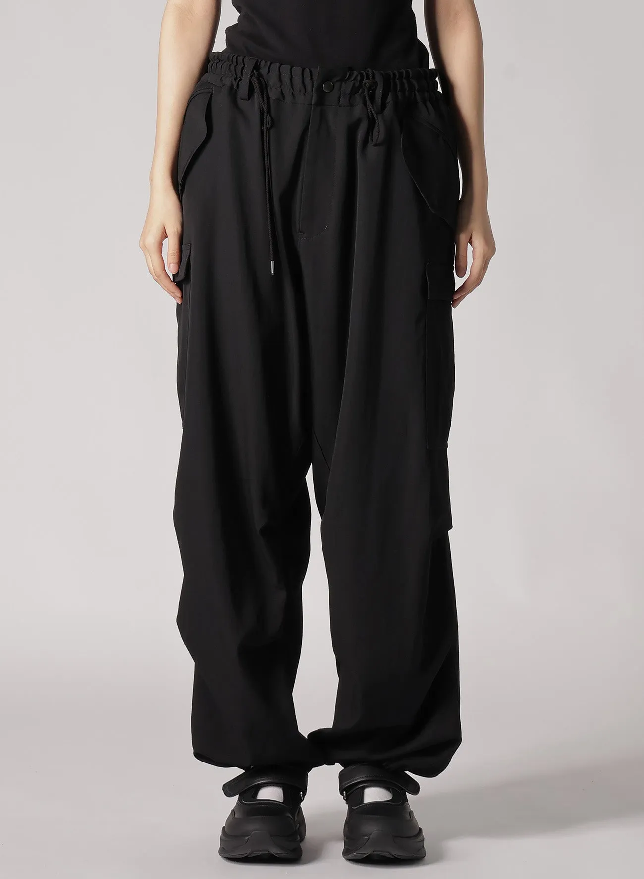 WOOL GABARDINE CARGO PANTS sold by Yohji Yamamoto product image thumbnail 4