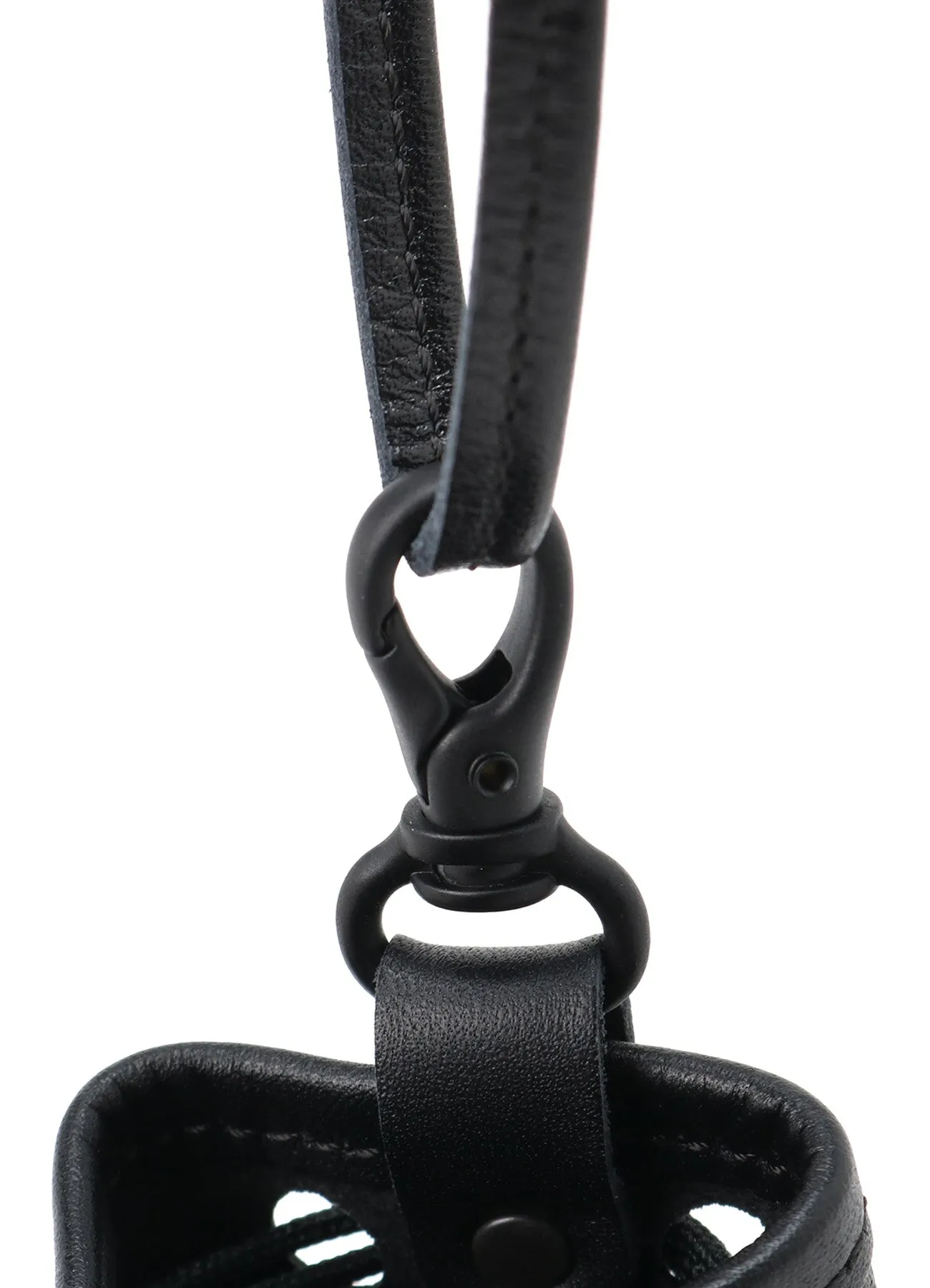 COW LEATHER DRAW STRING POUCH sold by Yohji Yamamoto product image thumbnail 5