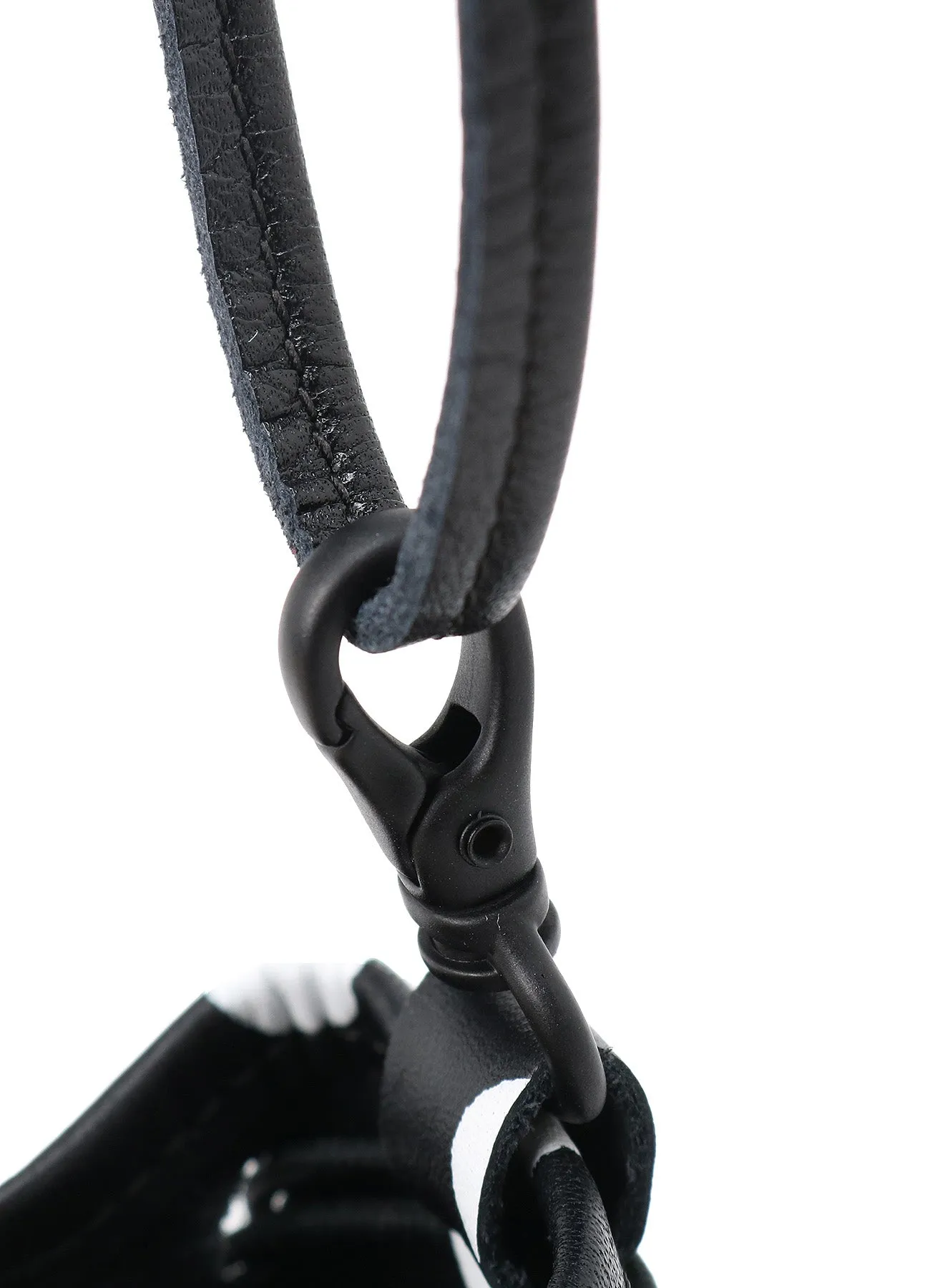 COW LEATHER DRAW STRING POUCH sold by Yohji Yamamoto product image thumbnail 5