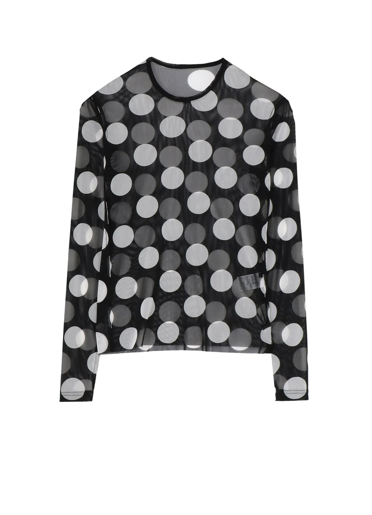 POLKA DOTS TULLE CREWNECK T sold by Yohji Yamamoto
