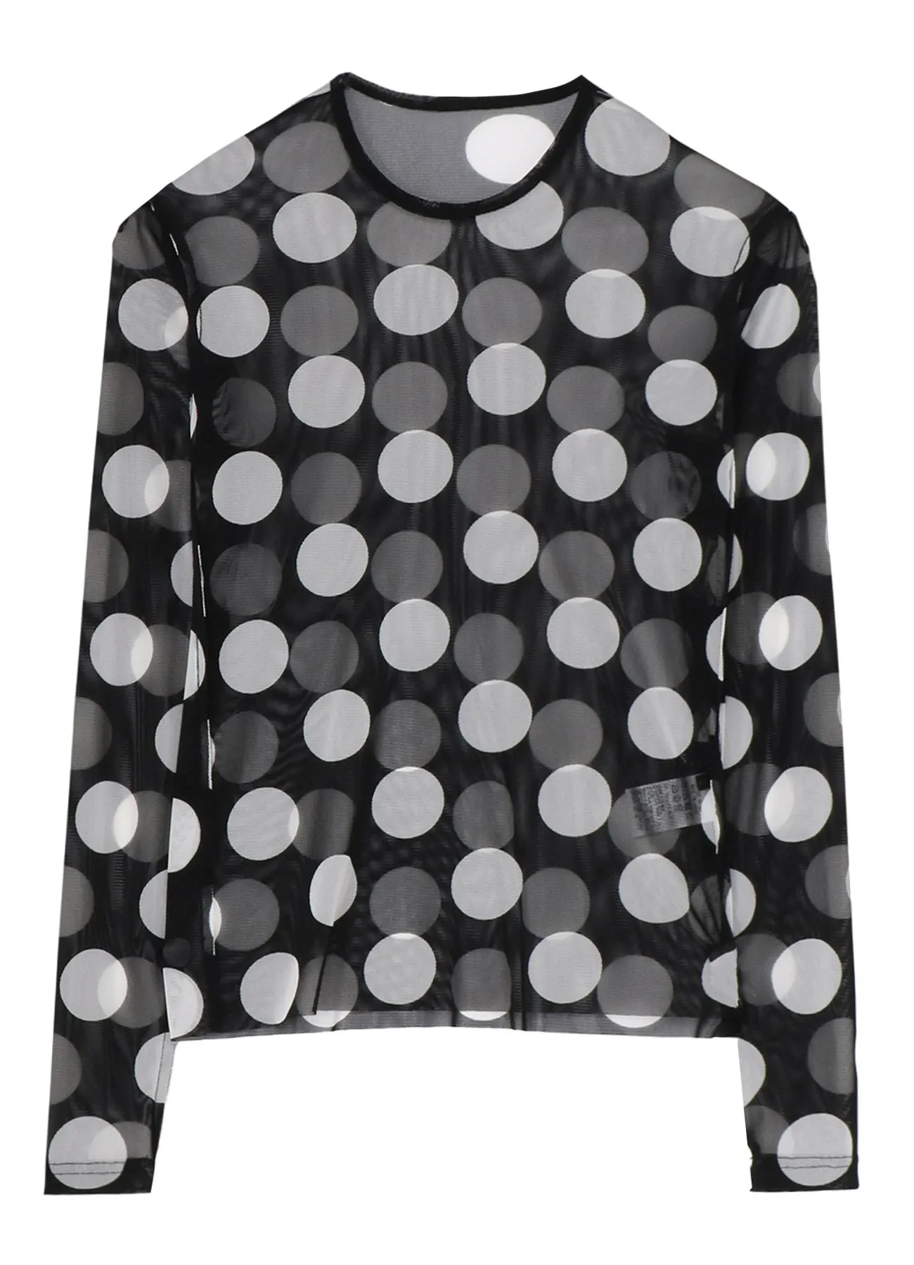 POLKA DOTS TULLE CREWNECK T sold by Yohji Yamamoto product image thumbnail 2
