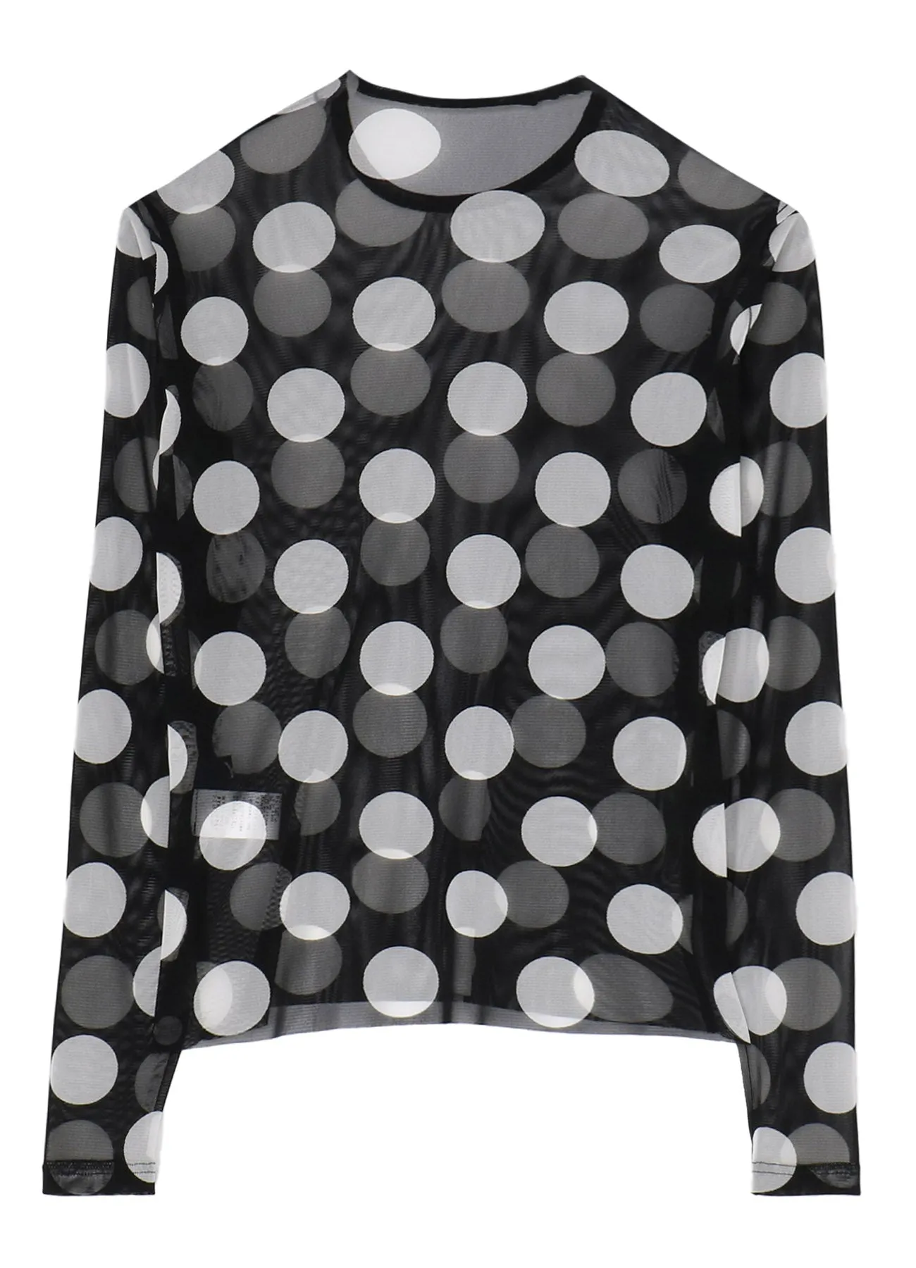 POLKA DOTS TULLE CREWNECK T sold by Yohji Yamamoto product image thumbnail 3