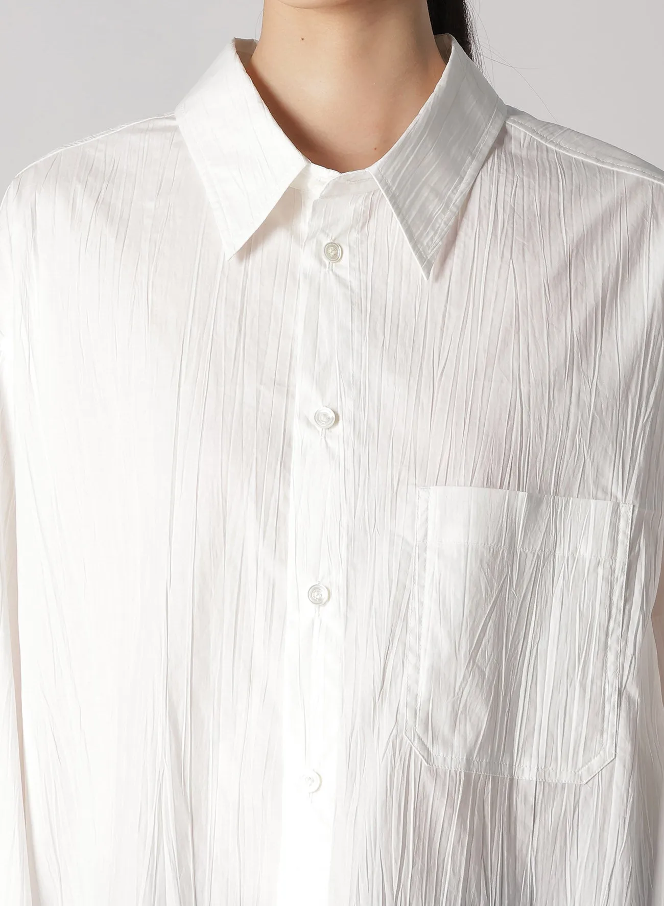 HIGH COUNT TYPEWRITER REGULAR SHIRT sold by Yohji Yamamoto product image thumbnail 5