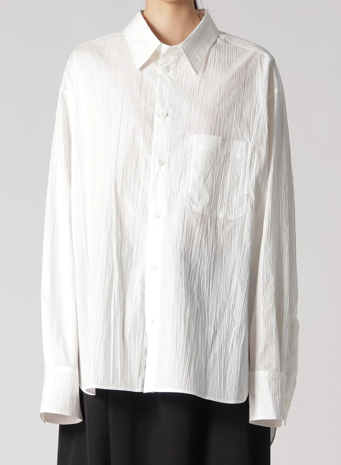 HIGH COUNT TYPEWRITER REGULAR SHIRT sold by Yohji Yamamoto product image thumbnail 4