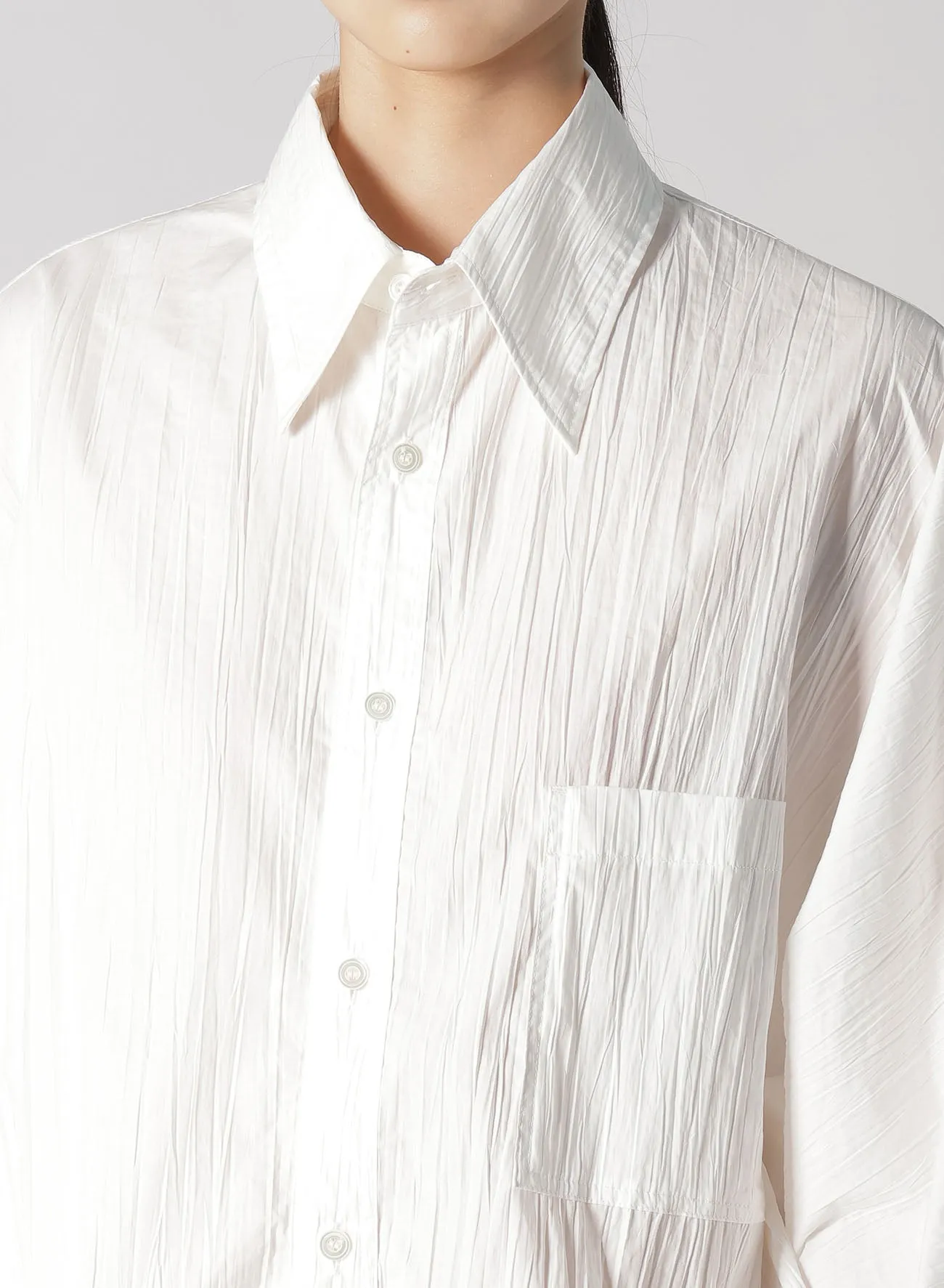 HIGH COUNT TYPEWRITER DOLMAN SLEEVE SHIRT sold by Yohji Yamamoto product image thumbnail 5