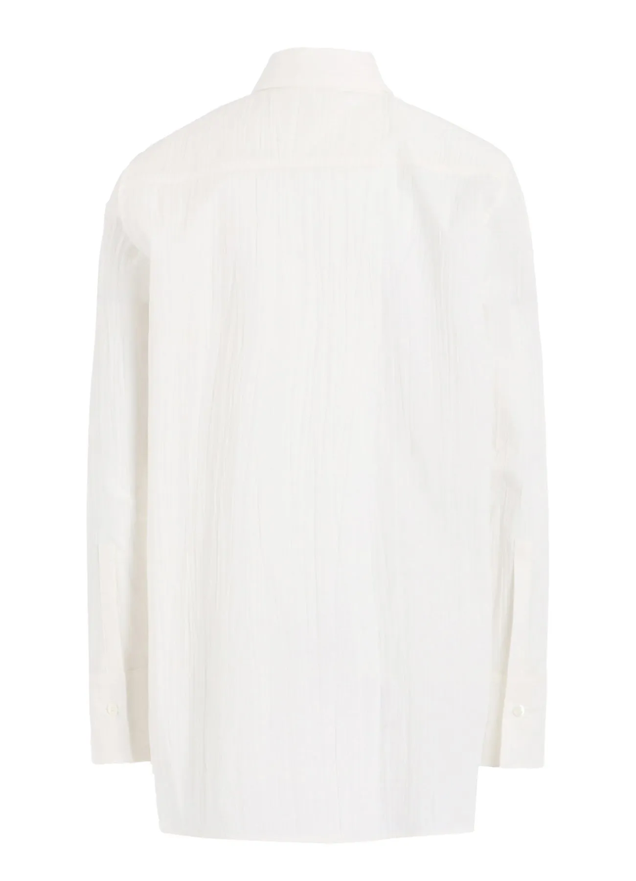 HIGH COUNT TYPEWRITER DOUBLE LAYERED LONG SLEEVE SHIRT sold by Yohji Yamamoto product image thumbnail 3