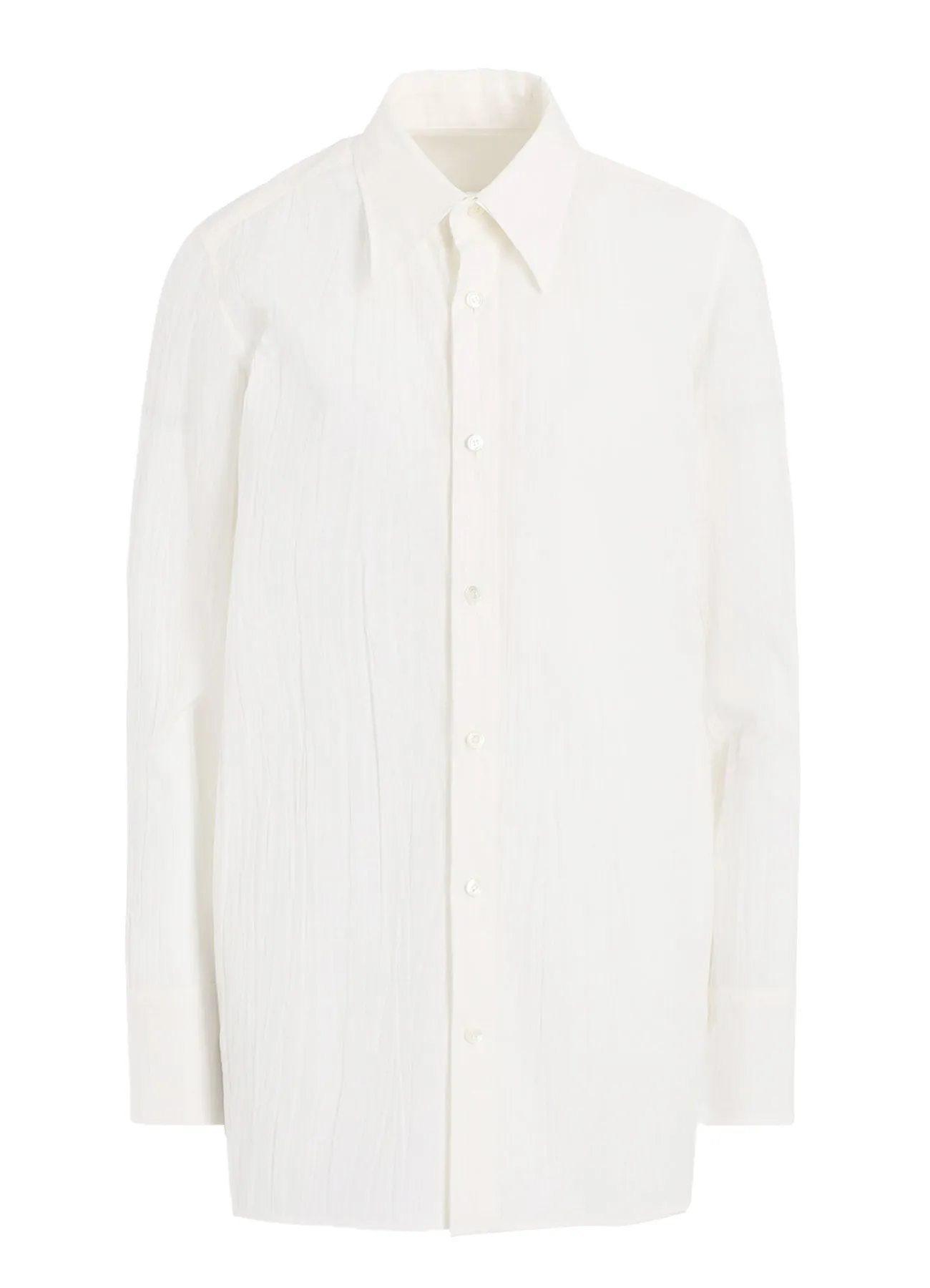 HIGH COUNT TYPEWRITER DOUBLE LAYERED LONG SLEEVE SHIRT sold by Yohji Yamamoto product image thumbnail 2