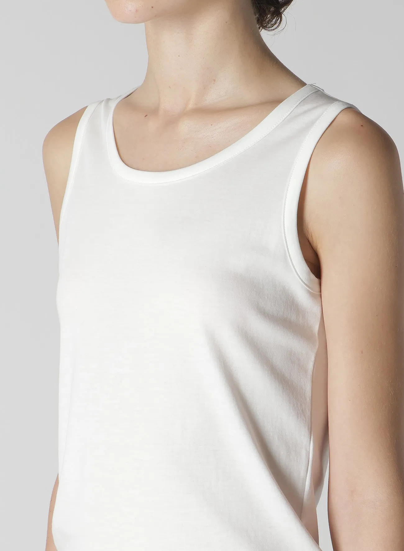 Y'S LOGO COTTON TANKTOP sold by Yohji Yamamoto product image thumbnail 5