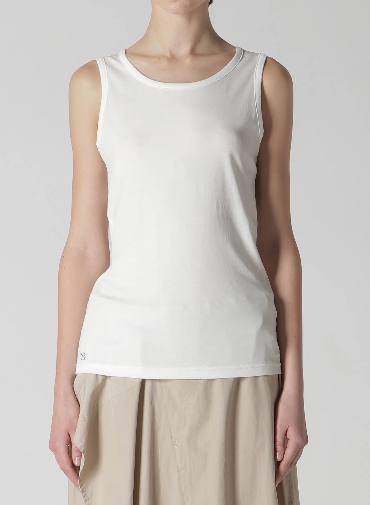Y'S LOGO COTTON TANKTOP sold by Yohji Yamamoto product image thumbnail 4