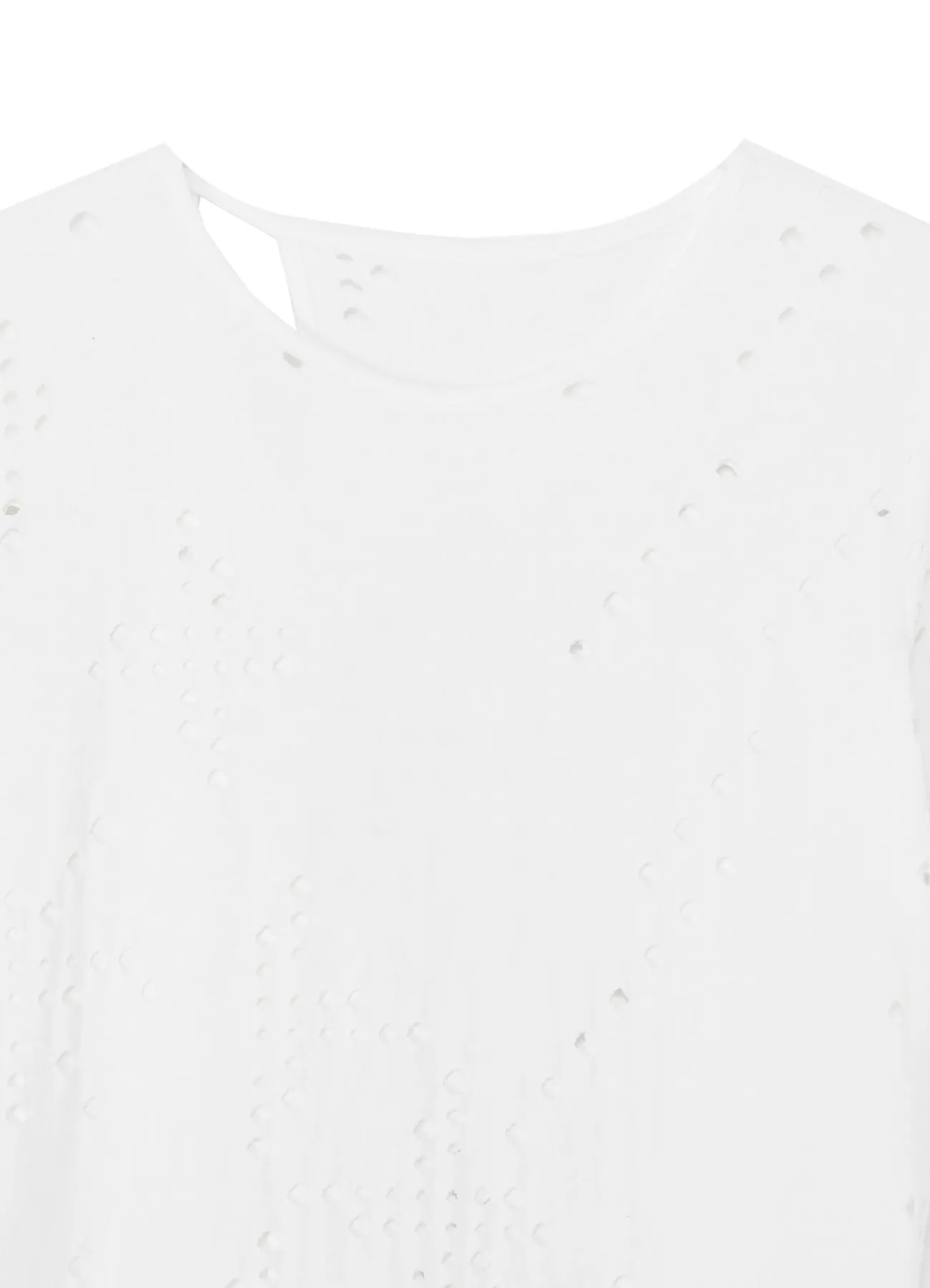 COTTON JERSEY HOLE DESIGN SHORT SLEEVE T sold by Yohji Yamamoto product image thumbnail 4