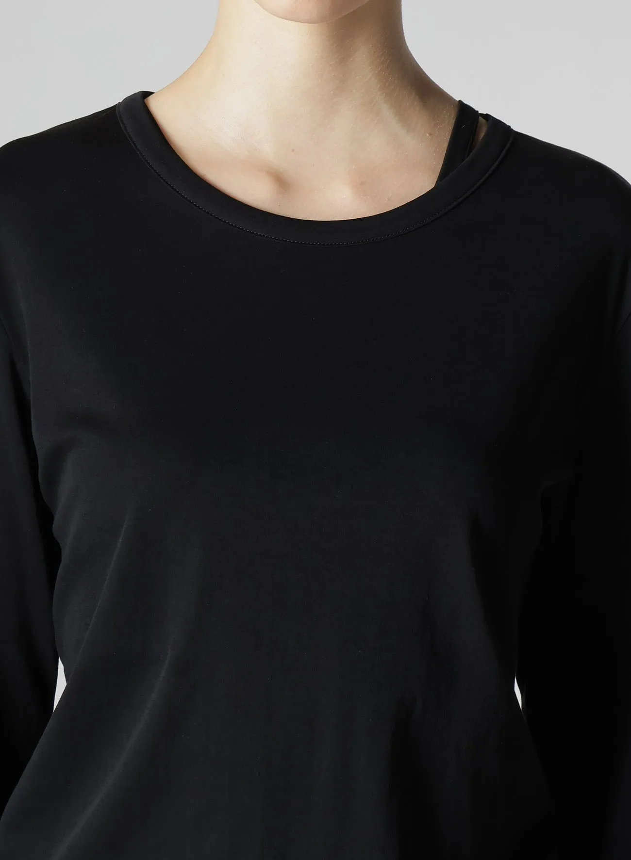 Y'S LOGO ROUND NECK LONG SLEEVE T sold by Yohji Yamamoto product image thumbnail 5
