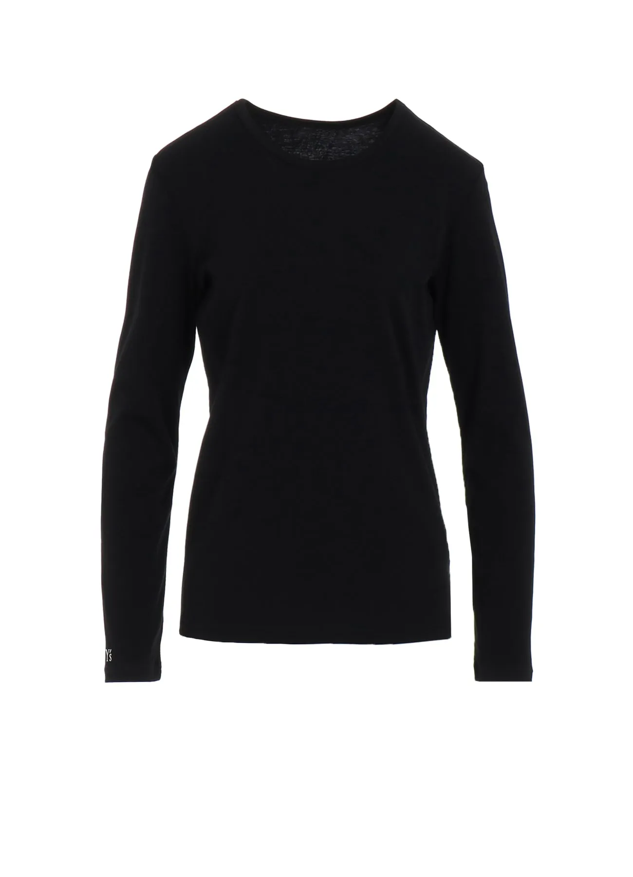 Y'S LOGO ROUND NECK LONG SLEEVE T sold by Yohji Yamamoto