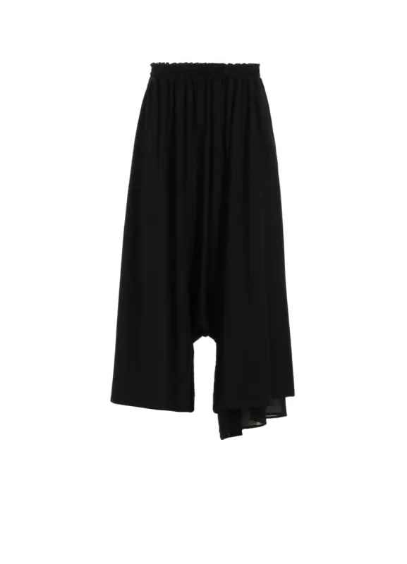 RAYON TWILL LEFT DOUBLE GATHERED PANTS sold by Yohji Yamamoto