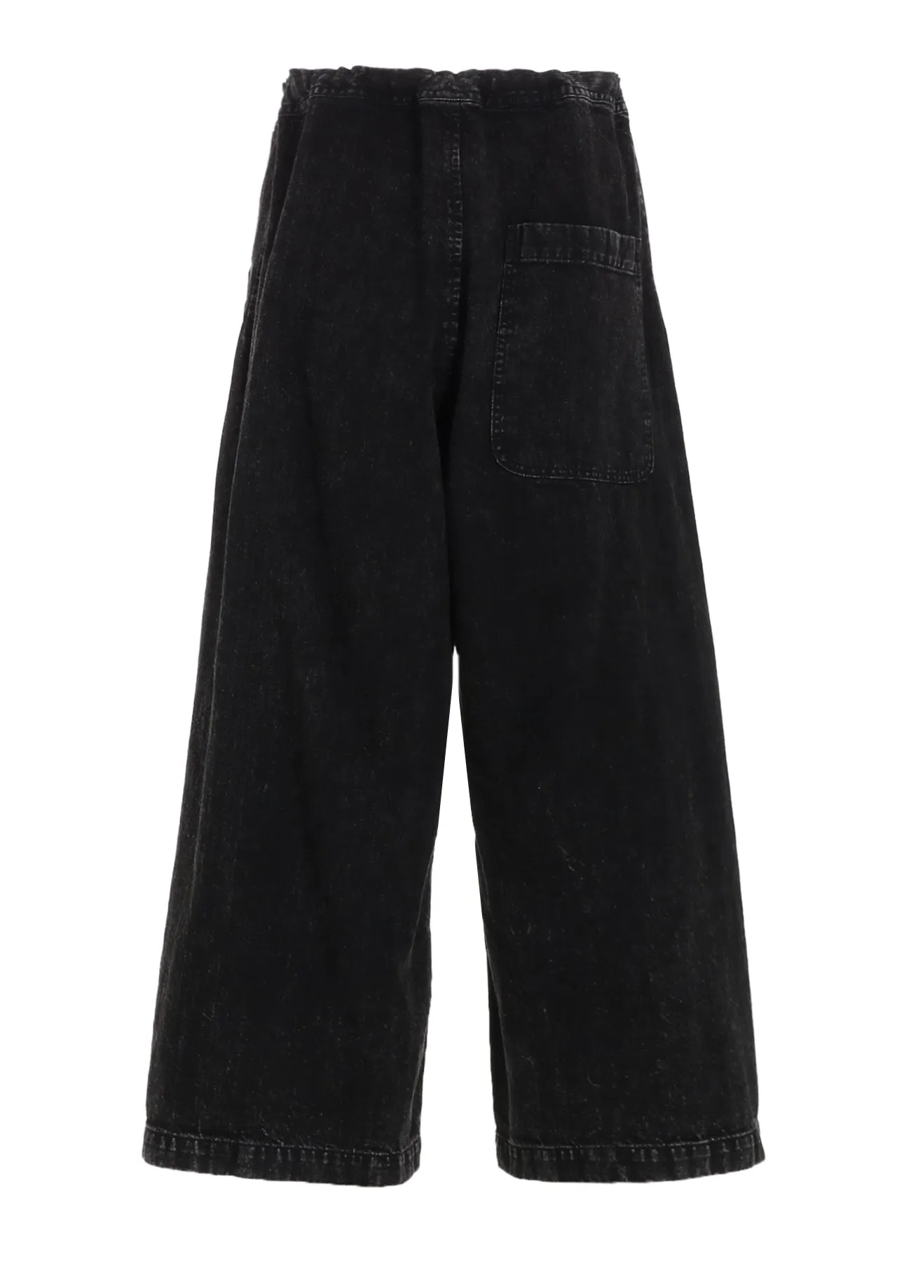 8OZ BLEACHED DENIM FRONT TUCKED WIDE PANTS sold by Yohji Yamamoto product image thumbnail 4