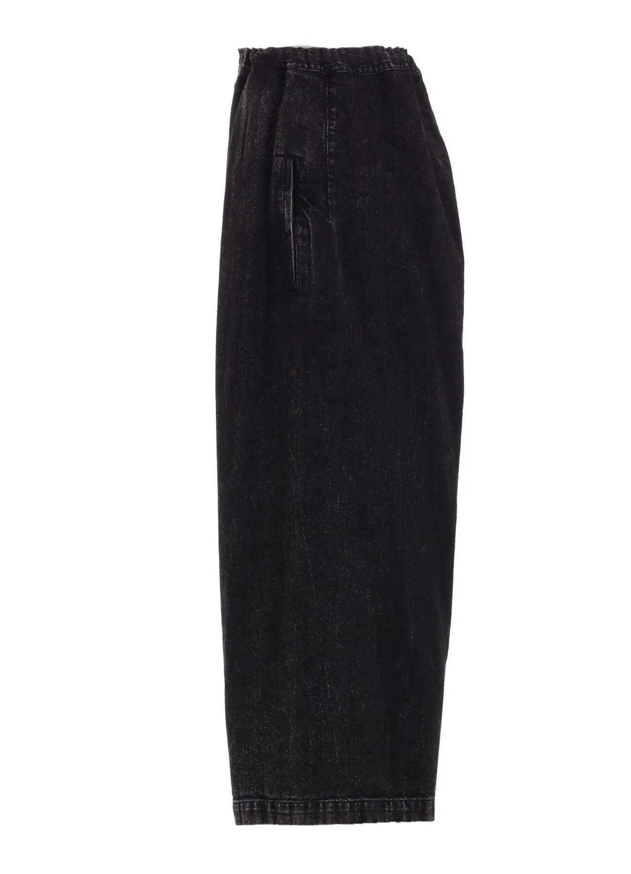 8OZ BLEACHED DENIM FRONT TUCKED WIDE PANTS sold by Yohji Yamamoto product image thumbnail 3