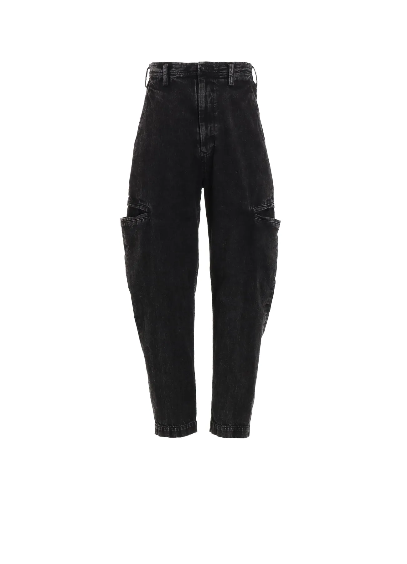 8OZ BLEACHED DENIM TAPERED PANTS sold by Yohji Yamamoto