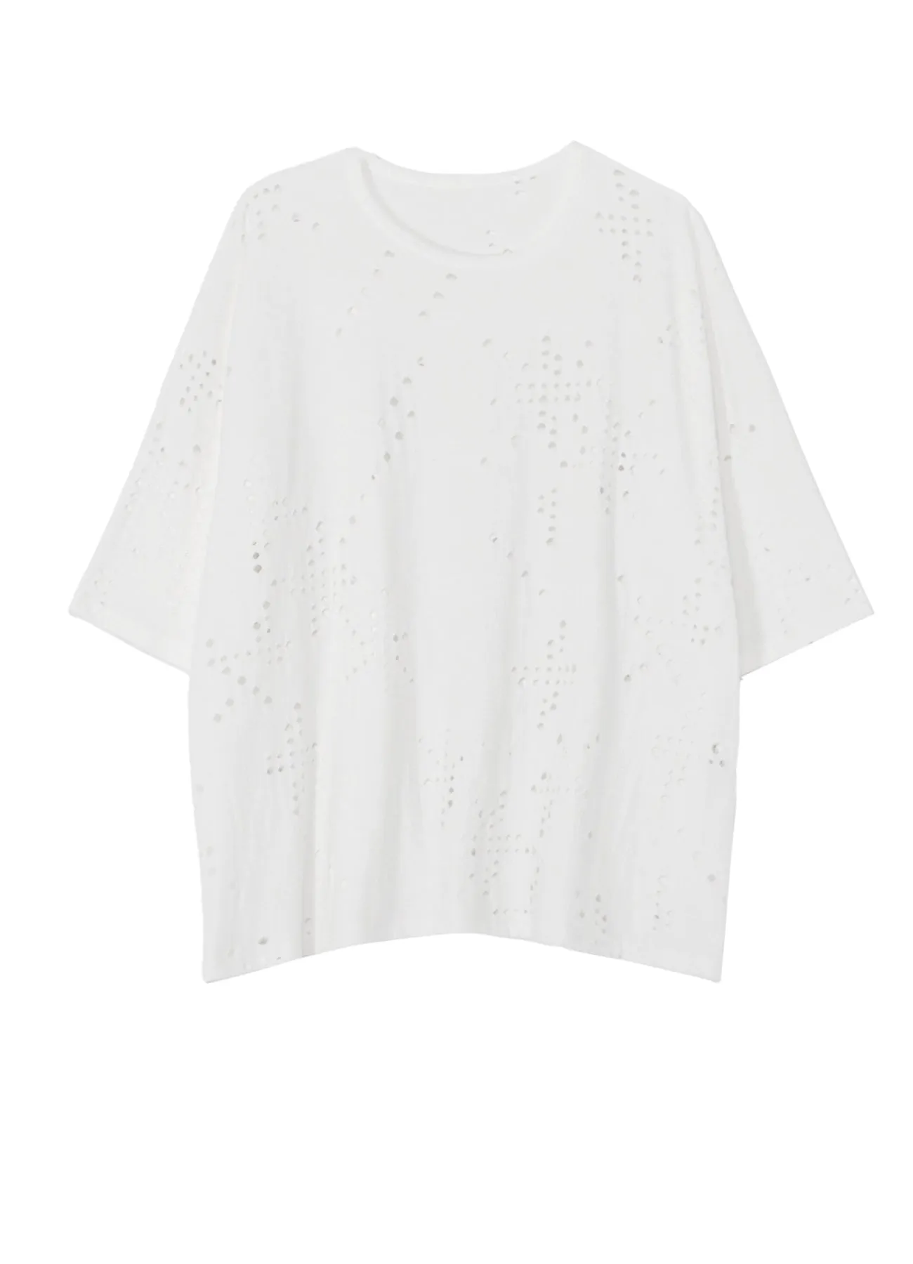 COTTON JERSEY HOLE DESIGN BIG T sold by Yohji Yamamoto