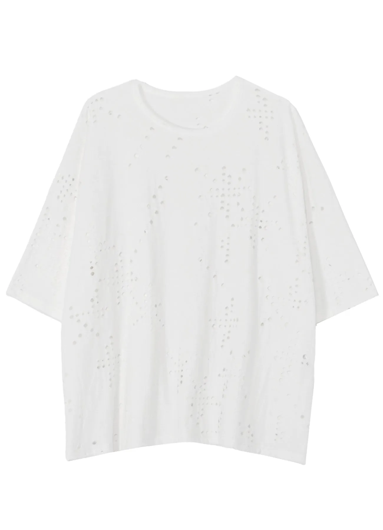 COTTON JERSEY HOLE DESIGN BIG T sold by Yohji Yamamoto product image thumbnail 2