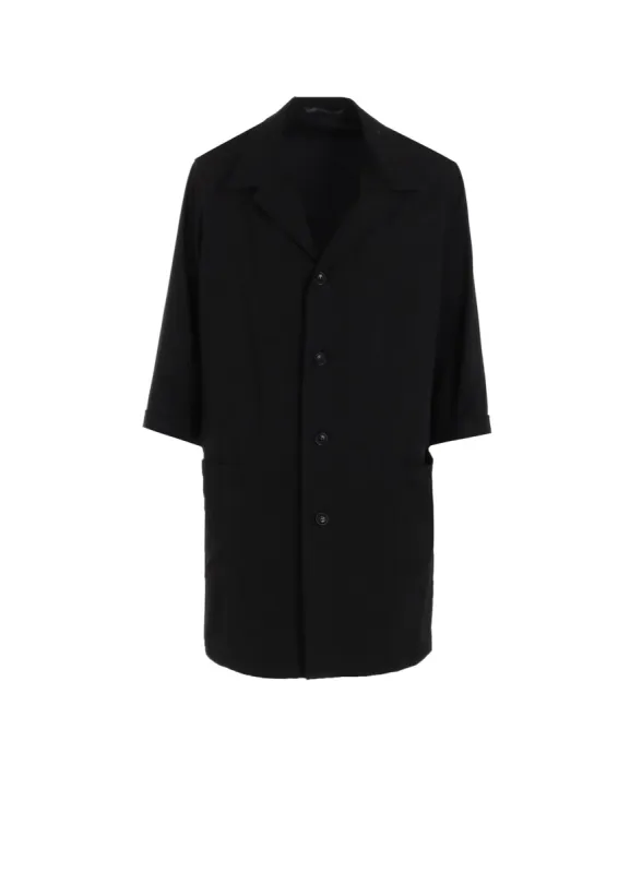 RAYON TWILL 3/4 SLEEVE JACKET sold by Yohji Yamamoto