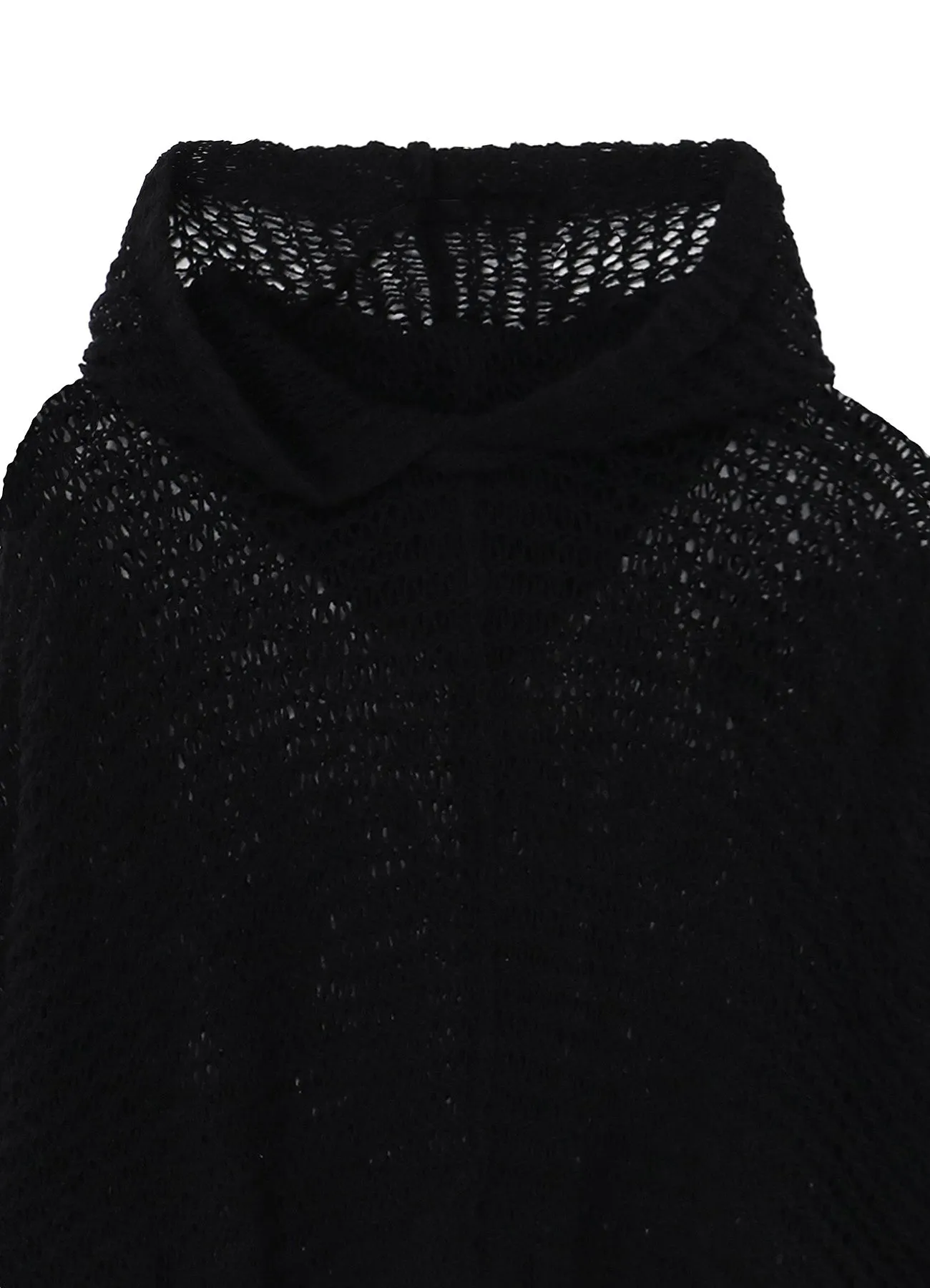 DAMAGE PROCESSED STRIPE JERSEY HOODED PULLOVER sold by Yohji Yamamoto product image thumbnail 4
