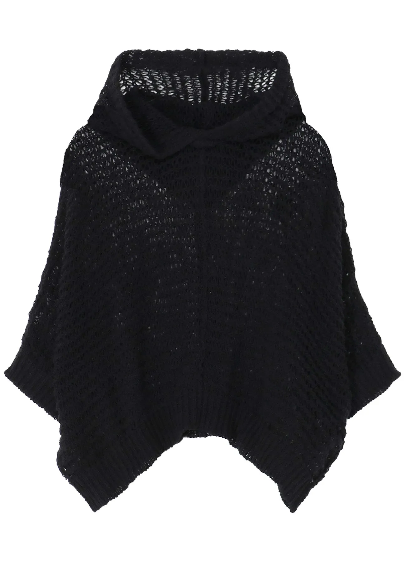DAMAGE PROCESSED STRIPE JERSEY HOODED PULLOVER sold by Yohji Yamamoto product image thumbnail 2