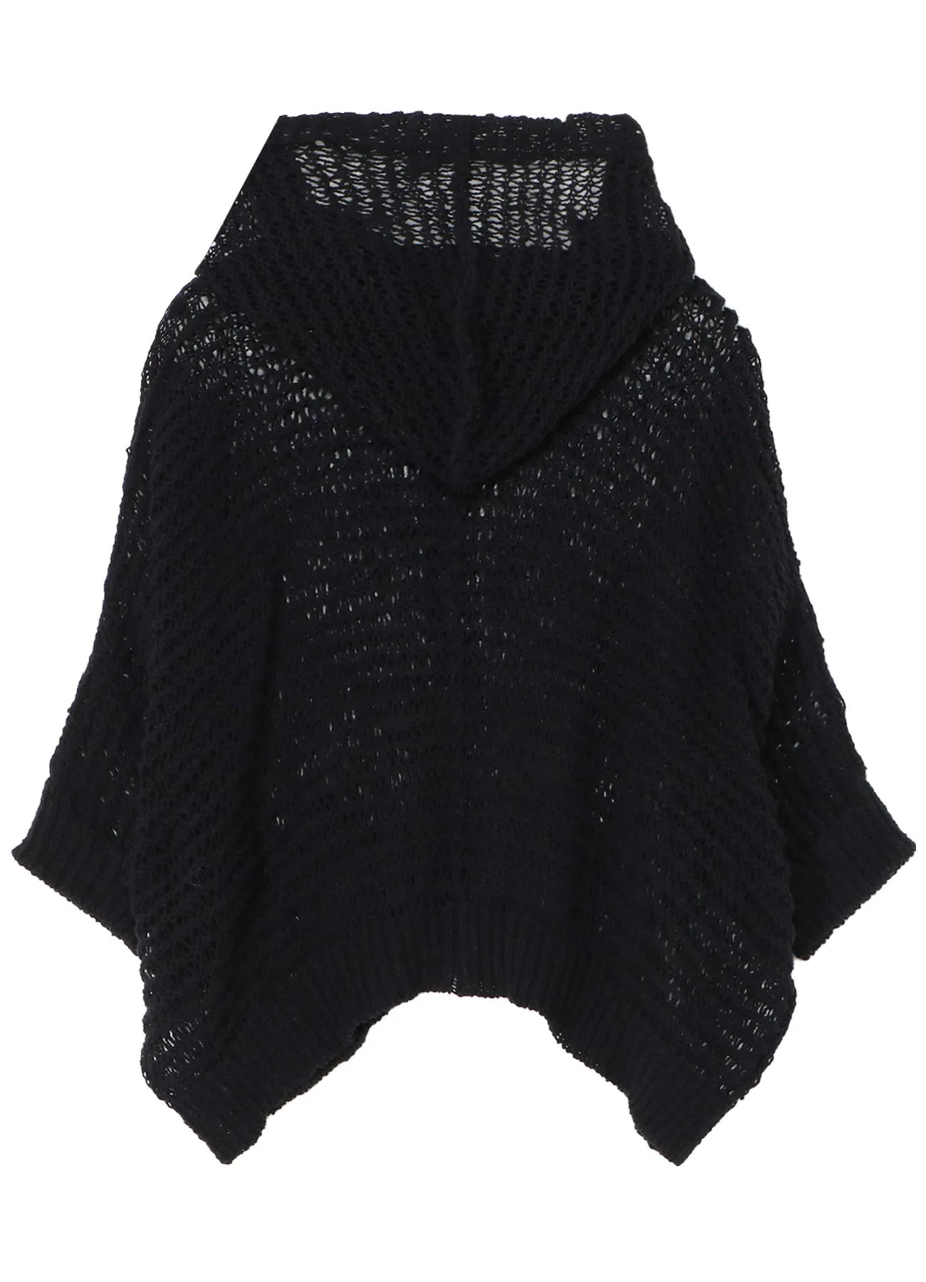 DAMAGE PROCESSED STRIPE JERSEY HOODED PULLOVER sold by Yohji Yamamoto product image thumbnail 3