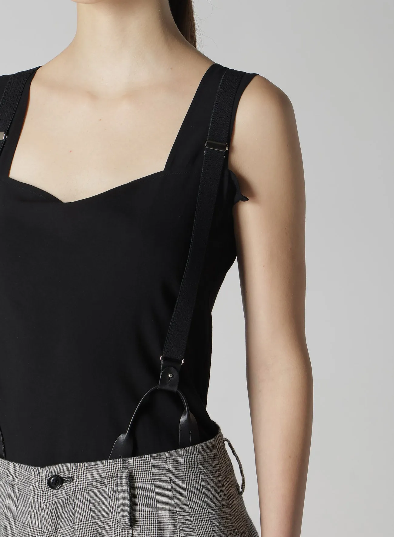 C/LI PLAID COLLAGE SUSPENDER PANTS sold by Yohji Yamamoto product image thumbnail 5