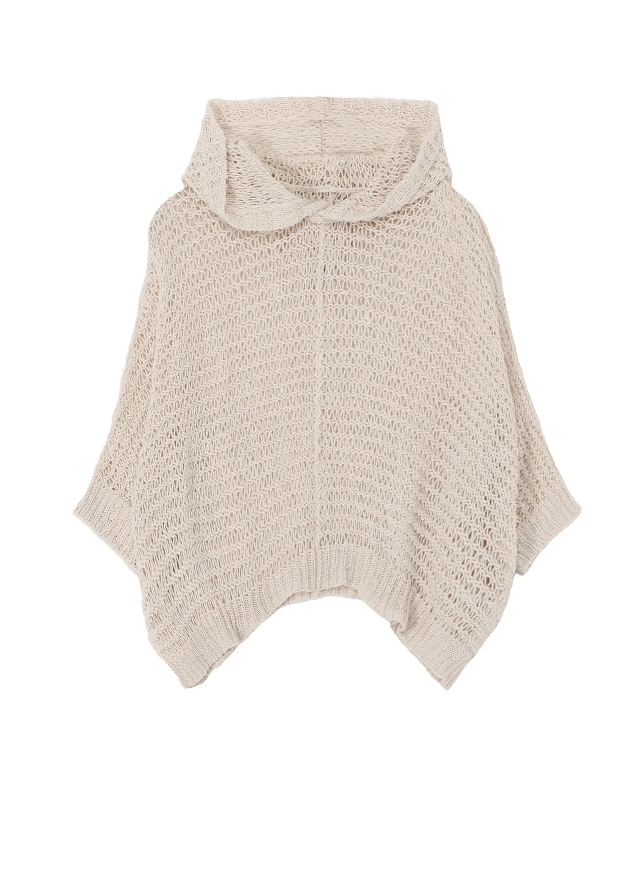 DAMAGE PROCESSED STRIPE JERSEY HOODED PULLOVER sold by Yohji Yamamoto