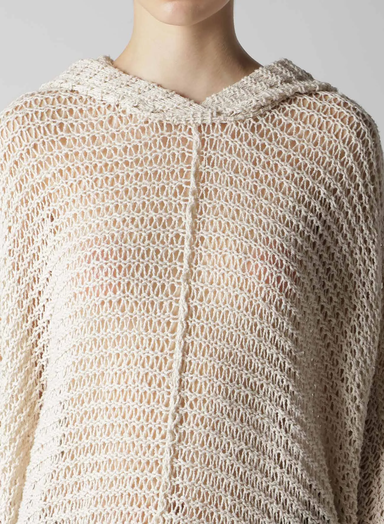 DAMAGE PROCESSED STRIPE JERSEY HOODED PULLOVER sold by Yohji Yamamoto product image thumbnail 5