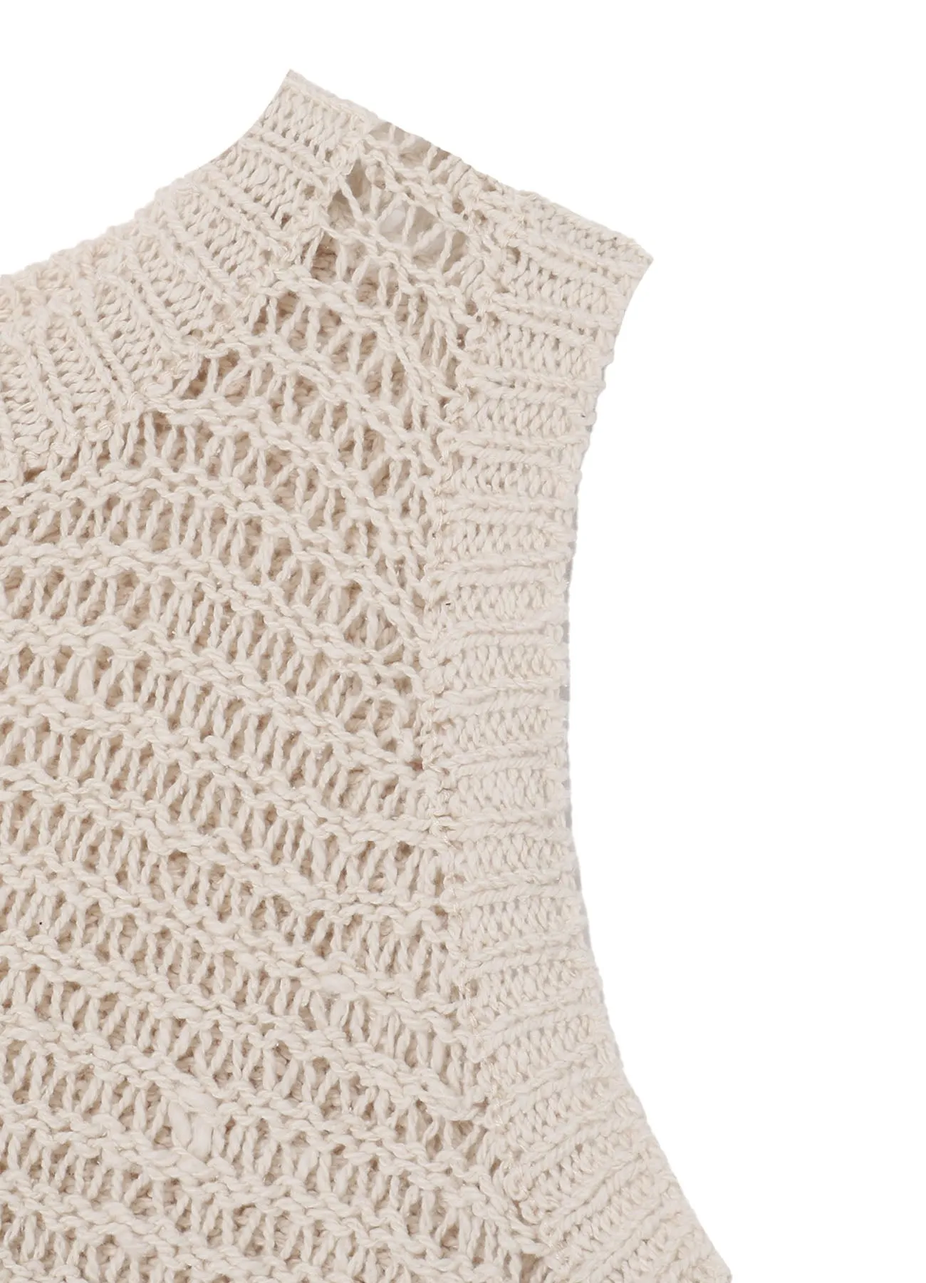 DAMAGE PROCESSED STRIPE JERSEY UNBALANCED VEST sold by Yohji Yamamoto product image thumbnail 5