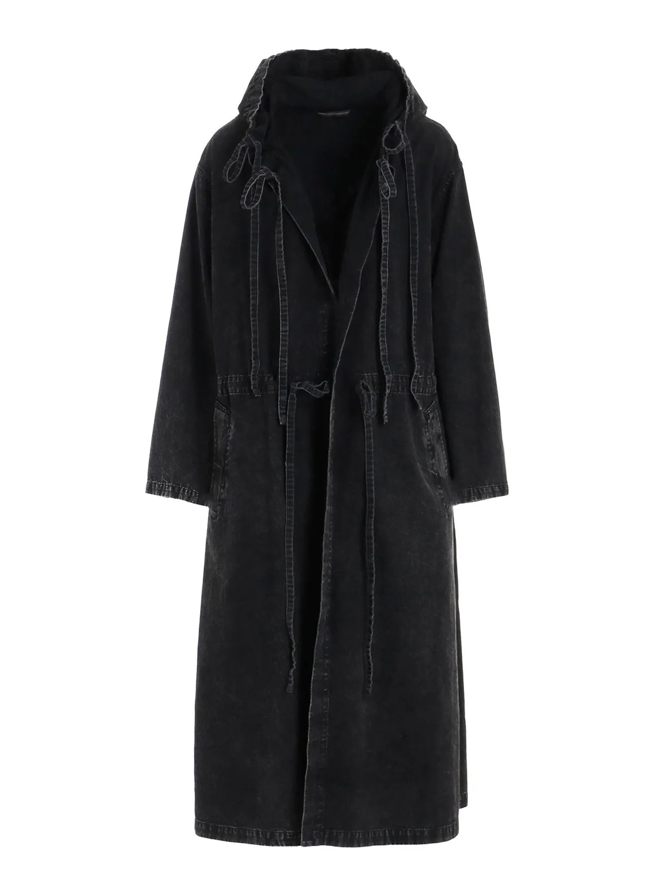 6OZ BLEACHED DENIM HOODIE COAT sold by Yohji Yamamoto product image thumbnail 2