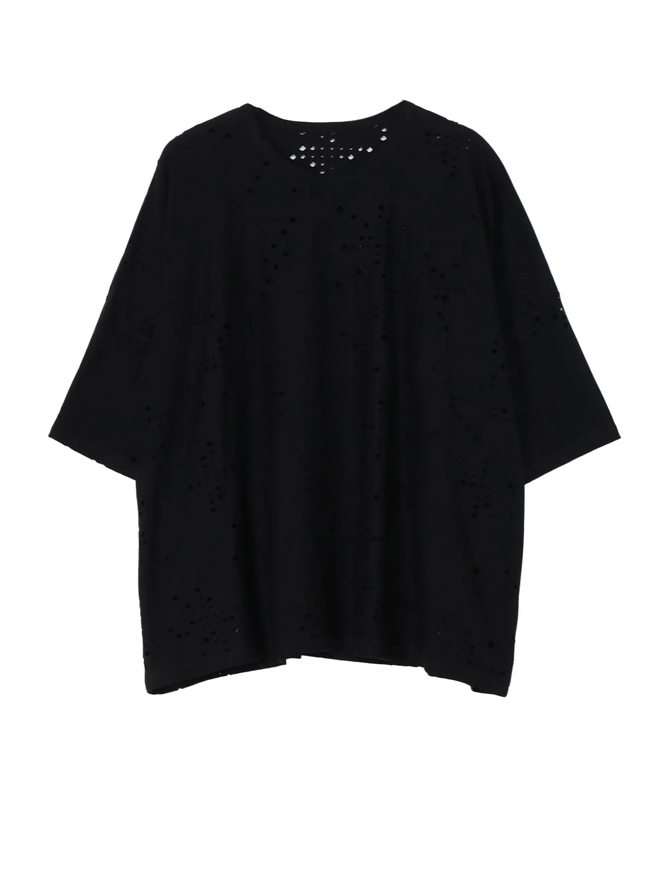 COTTON JERSEY HOLE DESIGN BIG T sold by Yohji Yamamoto